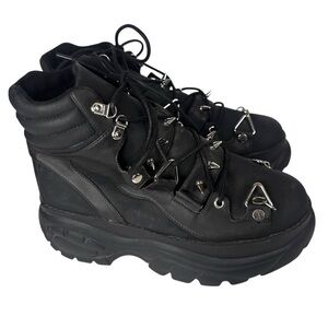 Disturbia Women’s Venus Black Platform Boots Size 10